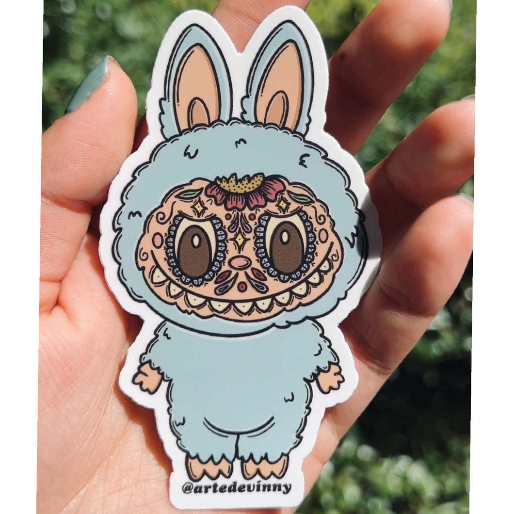 Blue Labubu Sticker