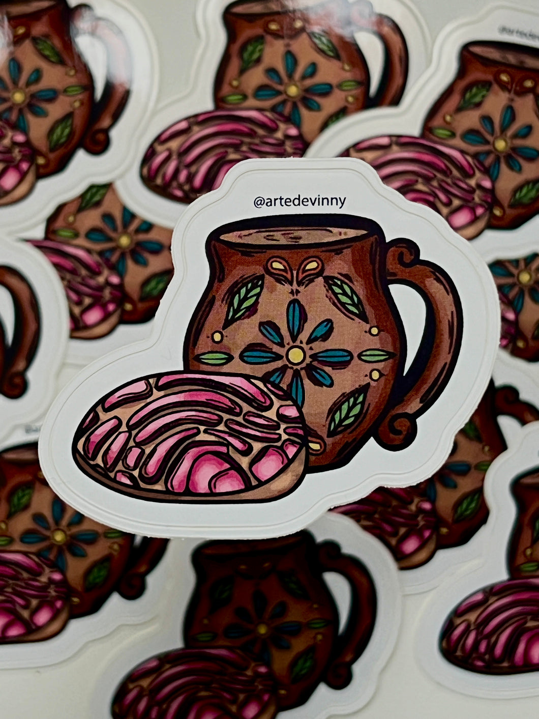 Concha and Cafecito Sticker