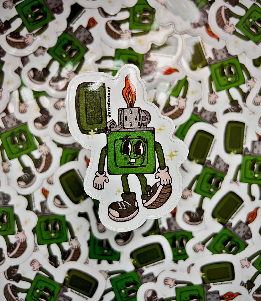 Lighter Character Sticker