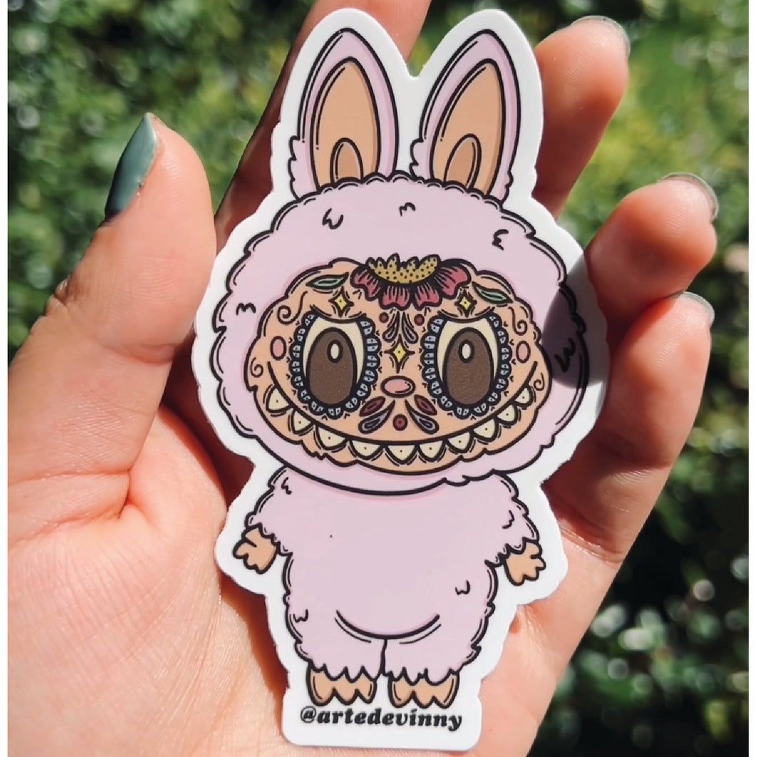 Pink Labubu Sticker