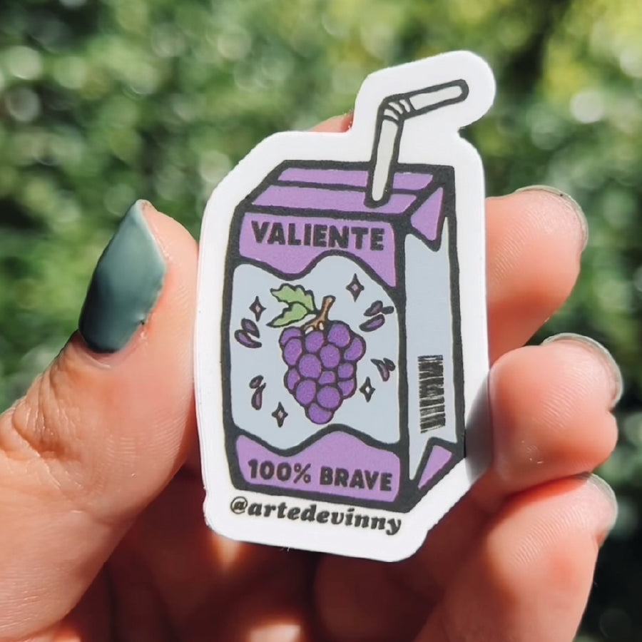 Valiente (Brave) Juice Sticker