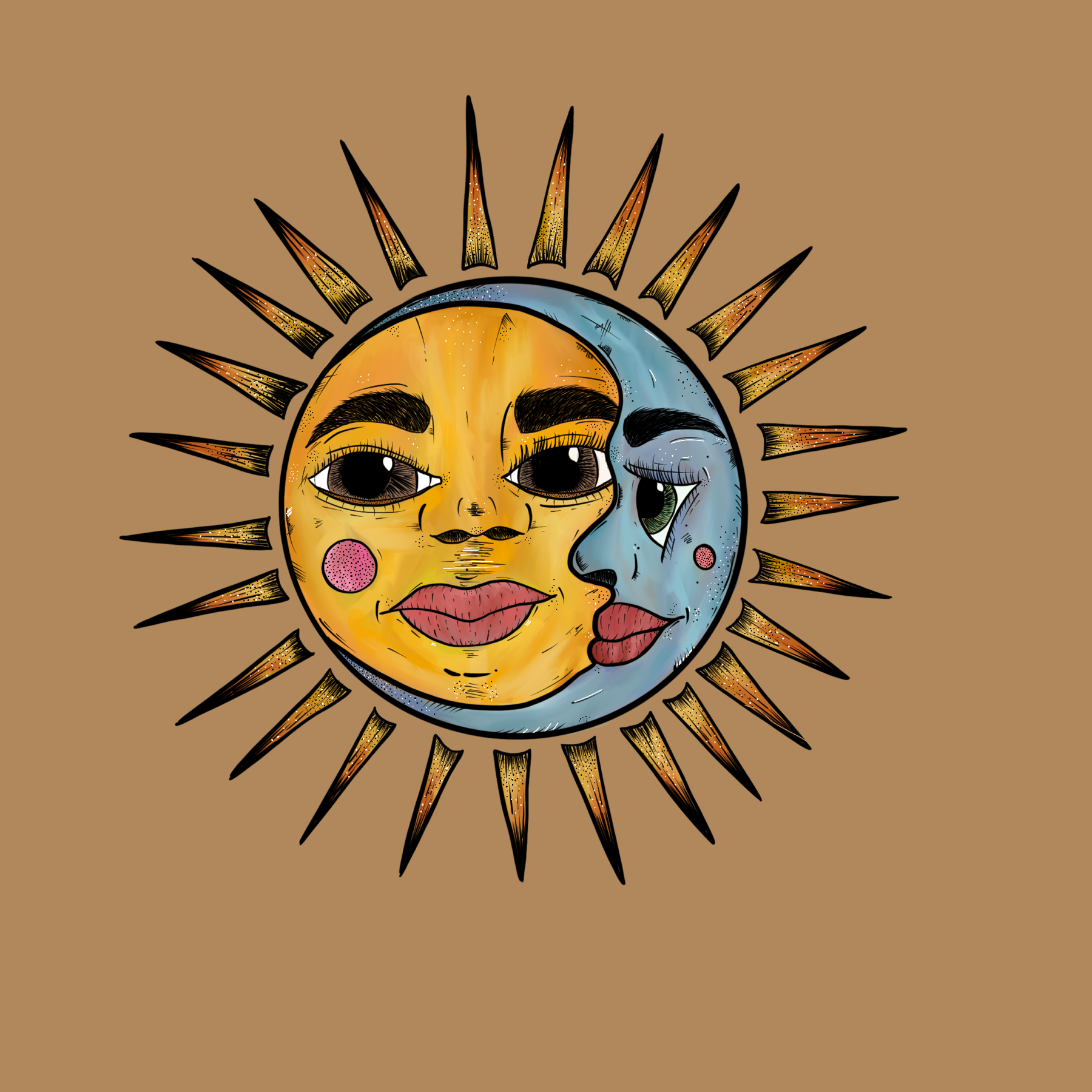 Sol y Luna – Arte de Vinny