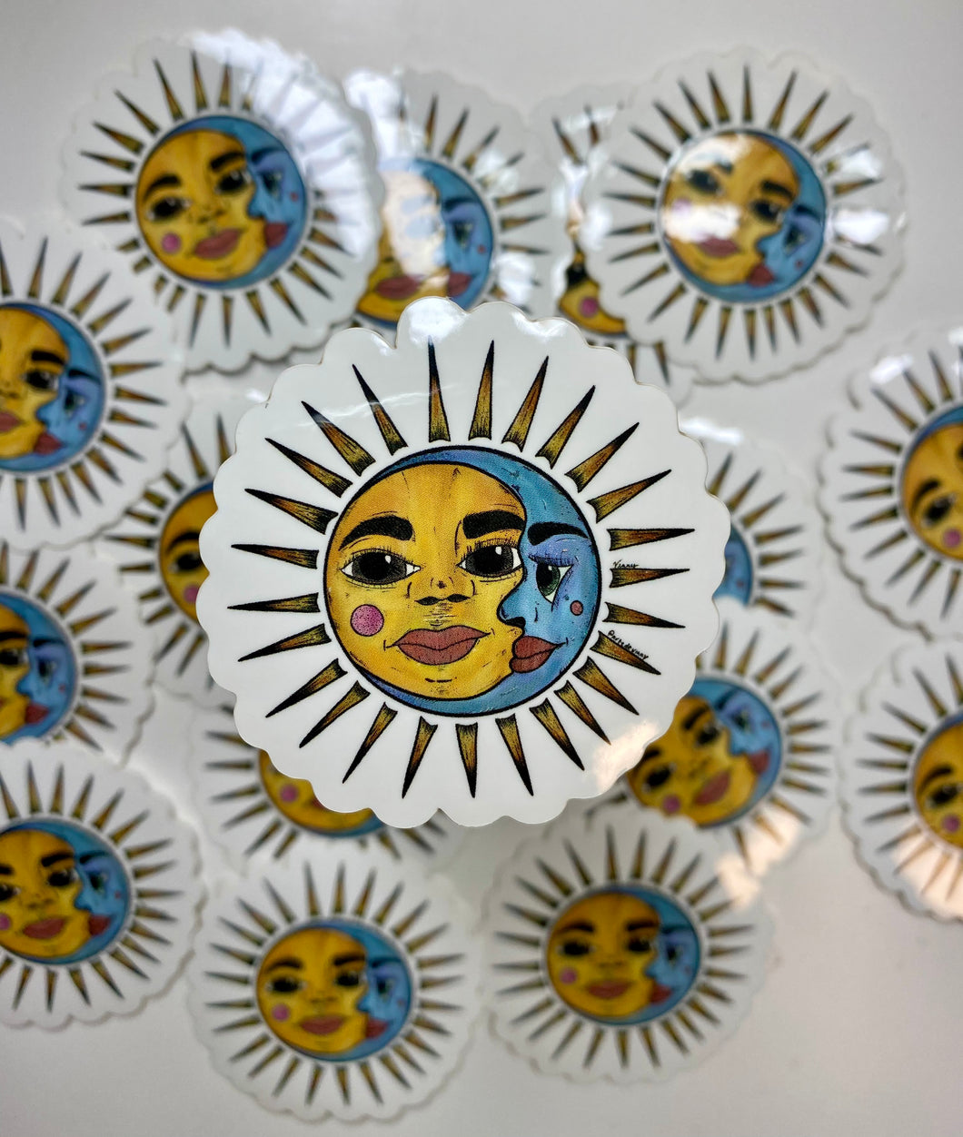 Sun and Moon Sticker